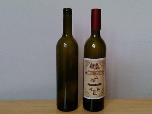宽口红酒玻璃瓶-粗口红酒瓶-棕色玻璃红酒瓶