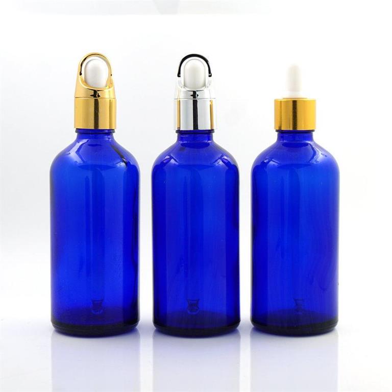 蓝色精油瓶